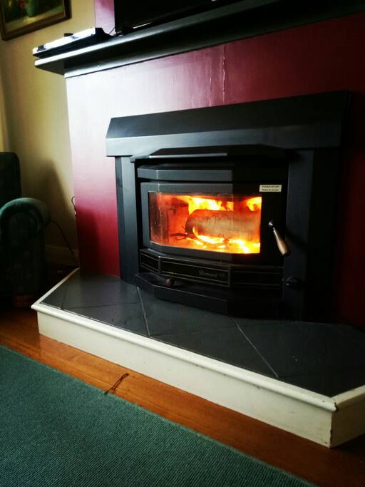 Enjoy a cosy wood fire during the cooler months