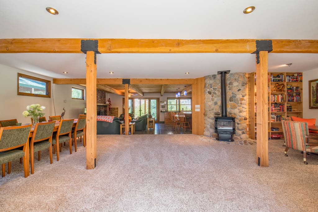 Open floorplan - dining area, game area, kitchen, and living room