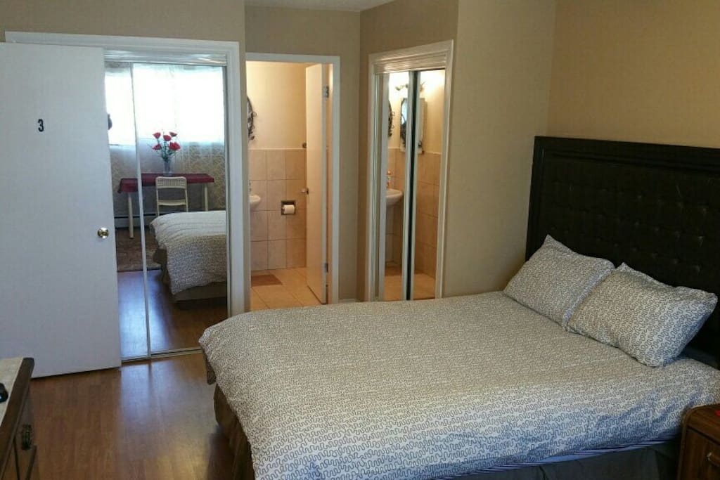 Master bedroom with 2 closets