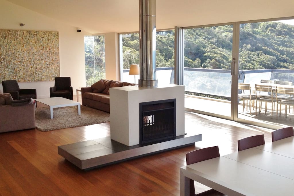 Open fire place for those cosy winter evenings