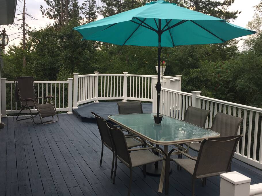 Back deck with grill