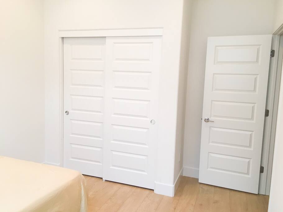 Spacious storage area.