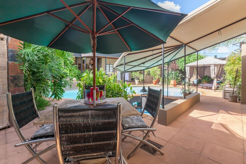 Your outside pool area