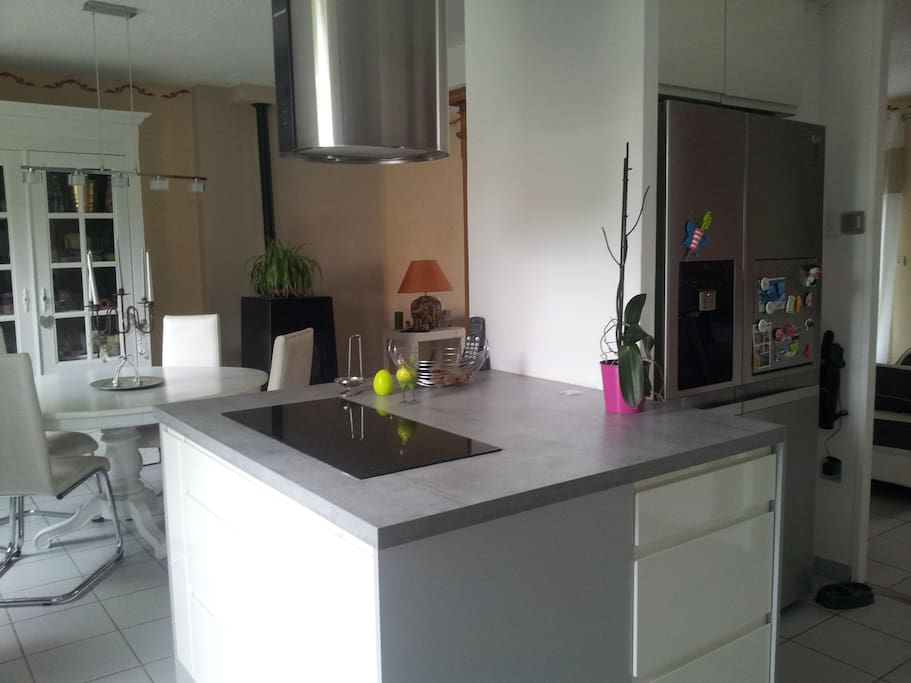 Ilot cuisine pour location du logement entier