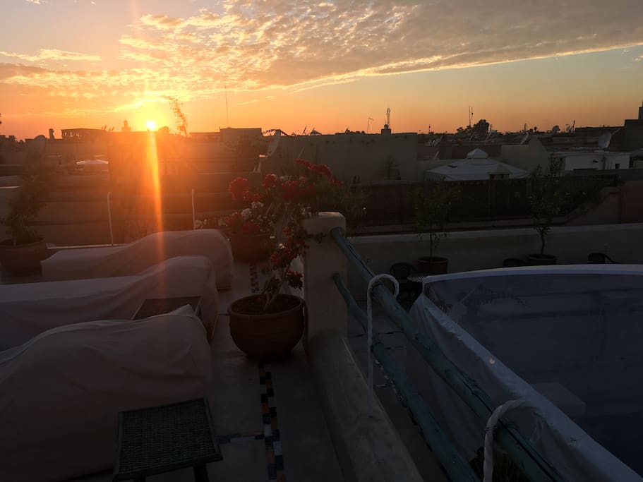 Tramonto dalla terrazza