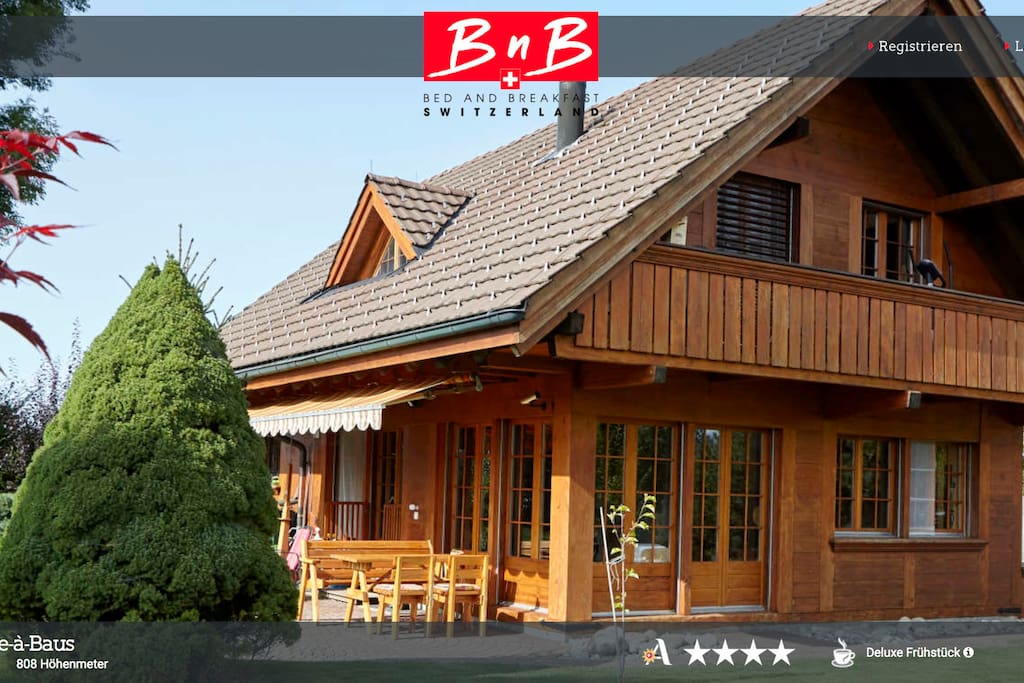 Vier-Sterne-BnB nach Klassifikation von BnB-Switzerland