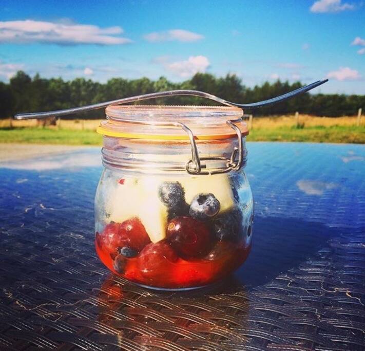 Breakfast in the sun