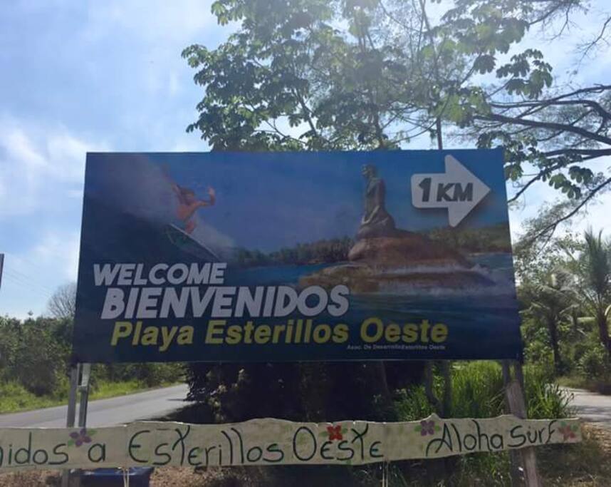 Our welcome sign