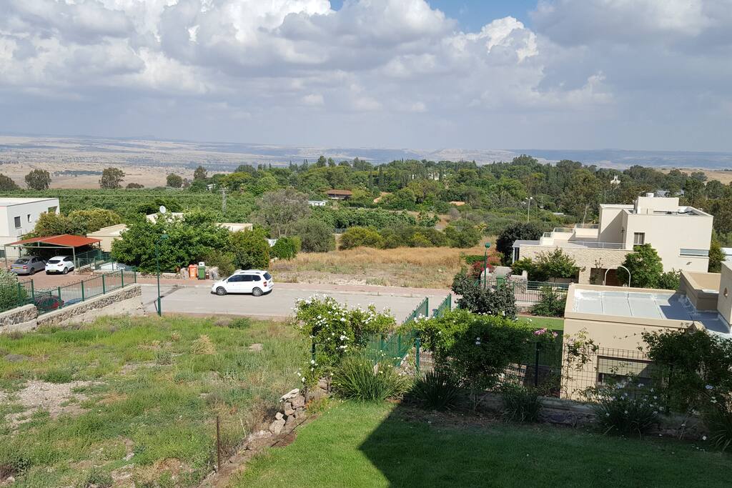 A view from the living room windows