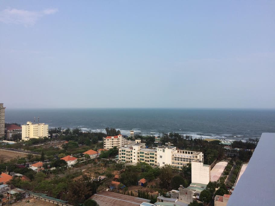 Ocean view from 21st floor of the building