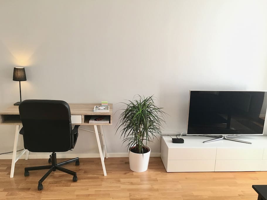 Living room and working space
