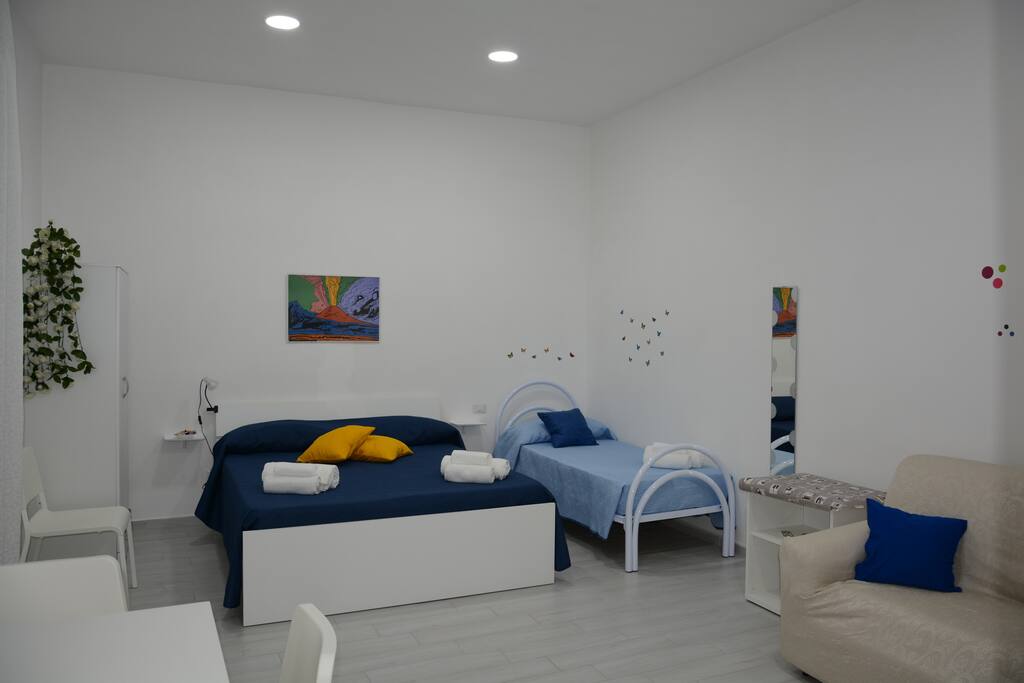 camera da letto. contiene fino a 5 posti letto