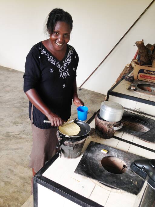 Lovely Annette our cook and guest house caretaker