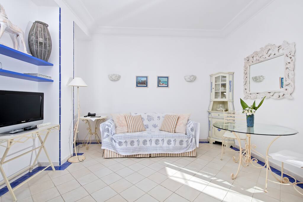 soggiorno con divano letto