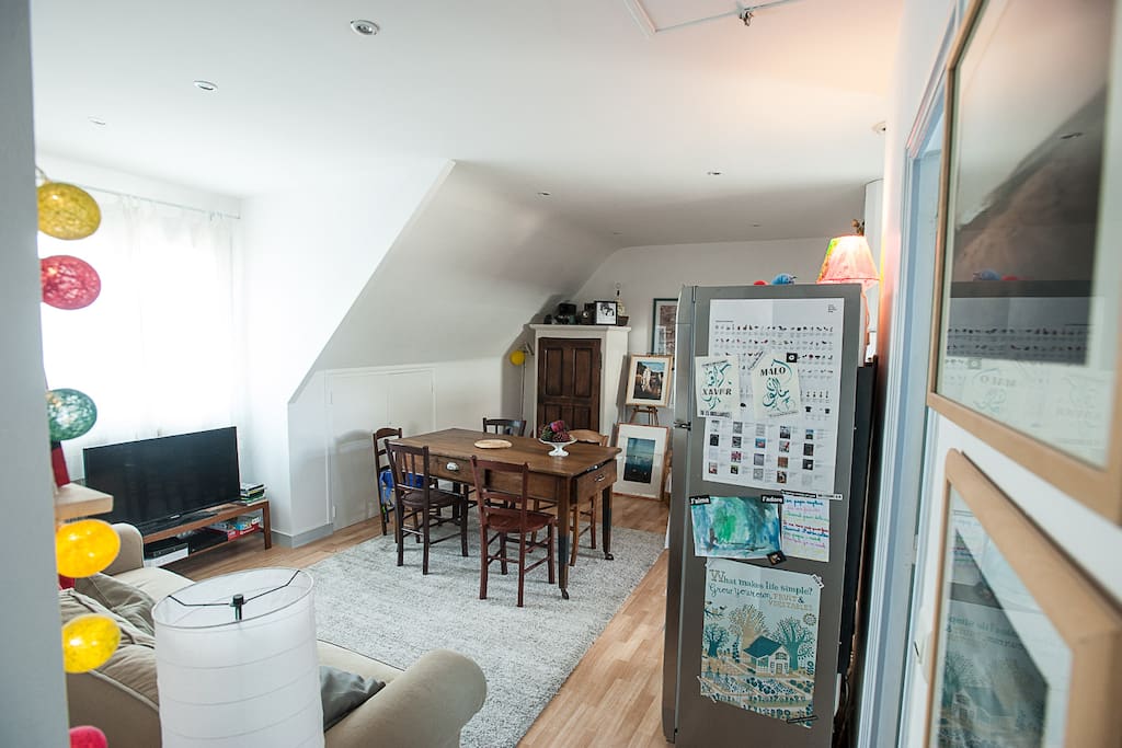 le salon-salle à manger