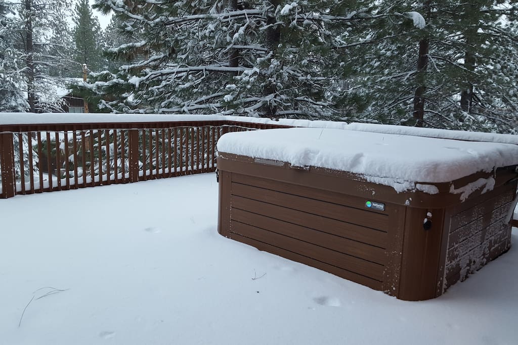 Brand new deck and 6-person hot tub