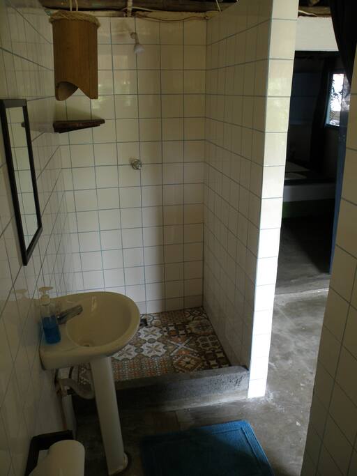 Private indoor shower