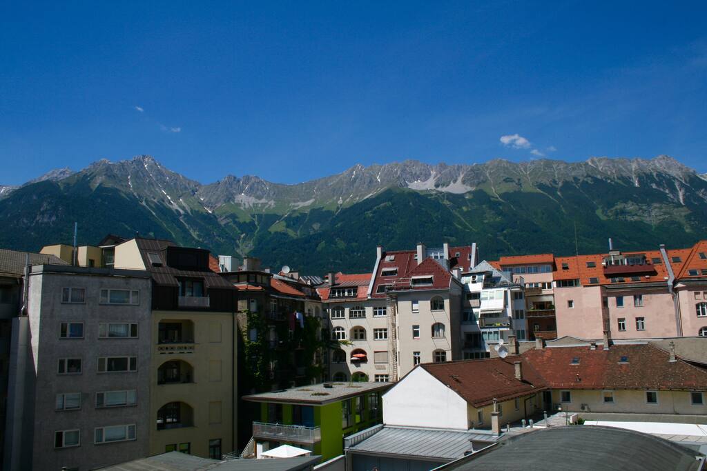 This is the panoramic view from the apartment!