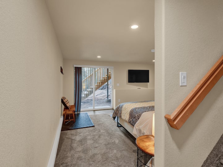 Dormitorio principal en el nivel del jardín