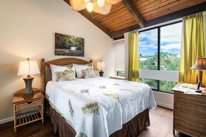 Ova ukusno uređena spavaća soba nalazi se na prvom katu.