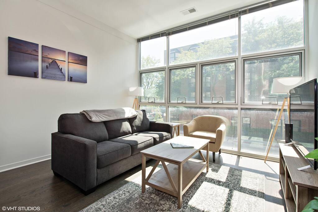Relax in our sun filled living room.