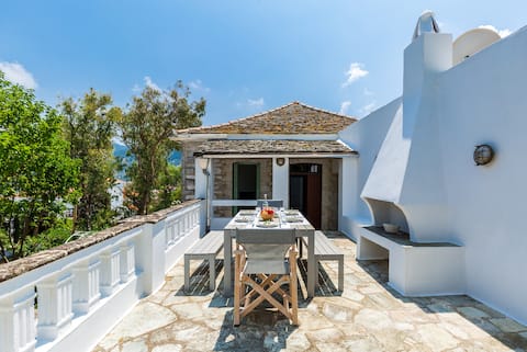 Green peaceful setting, heart of Skopelos