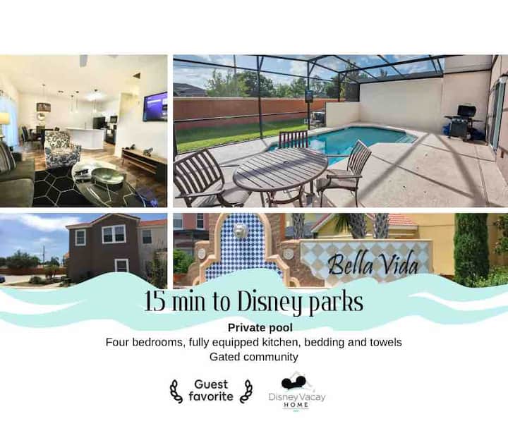 Cozy 4br House 15 Min Disney  With Private Pool - Kissimmee, FL