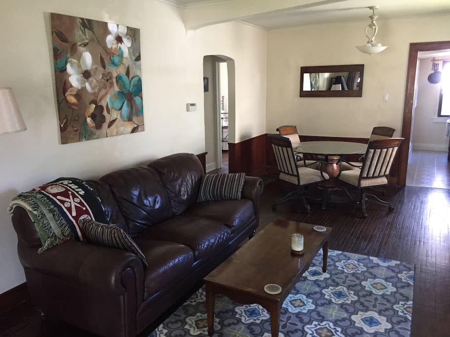 Living Dining area with flat screen TV