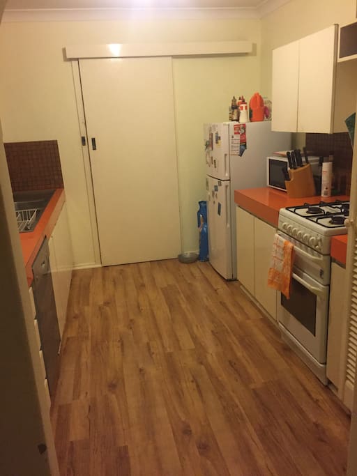 Kitchen Facility contains fridge, microwave, dishwasher, sink, pantry, stovetop, oven