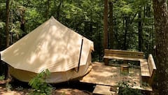 FF2+Hillside+Bell+Tent%2FWoodstove+Parksland+Retreat