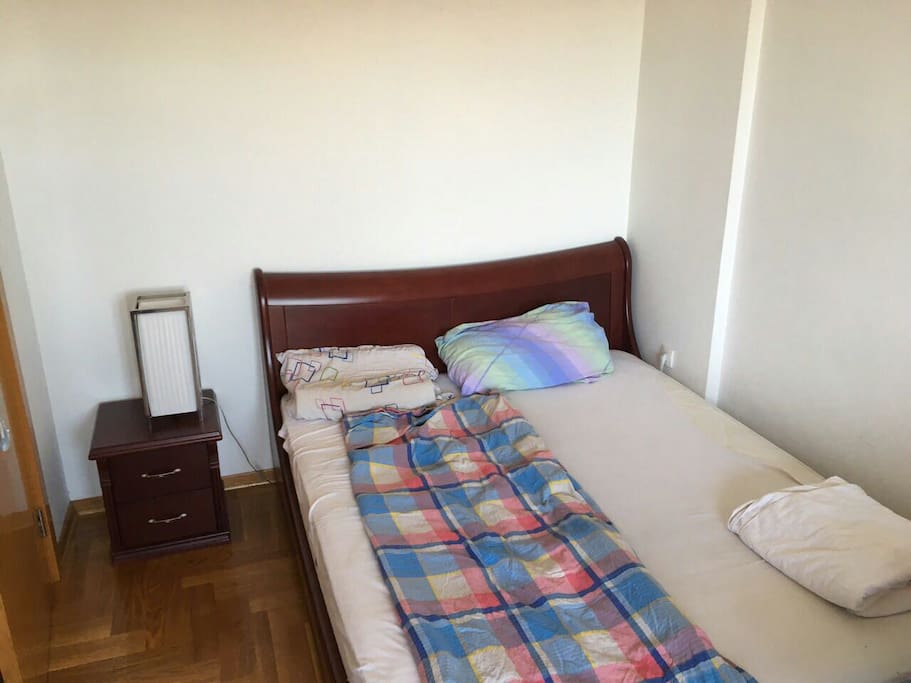 Big comfortable bed.