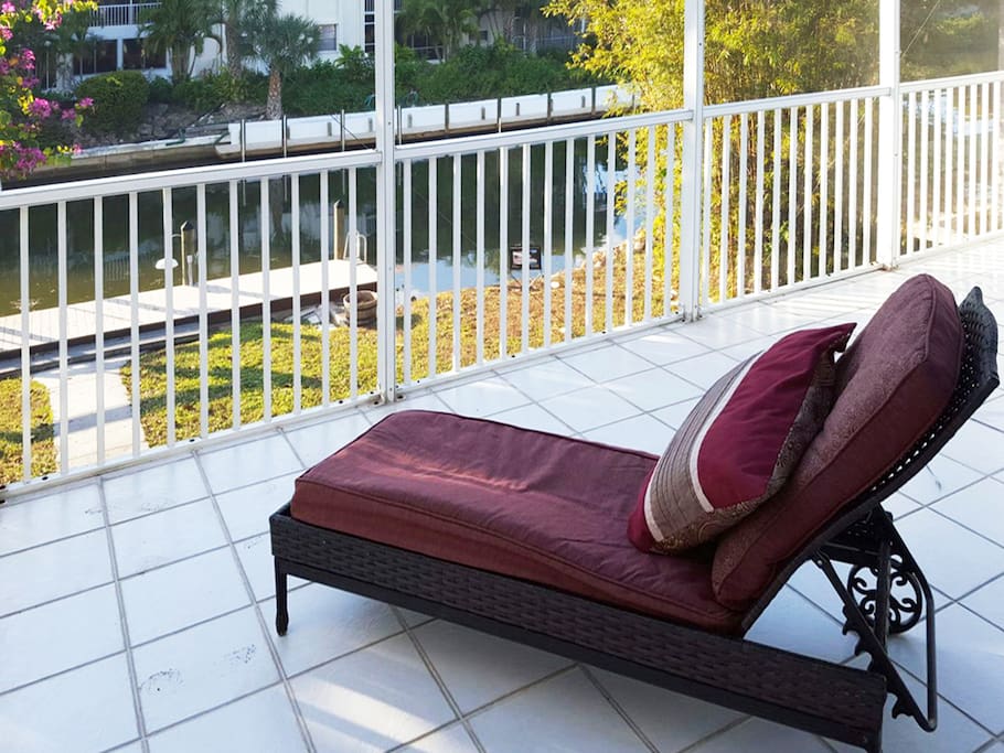 2nd Floor Master Suite - Terrace / Solarium with Canal View