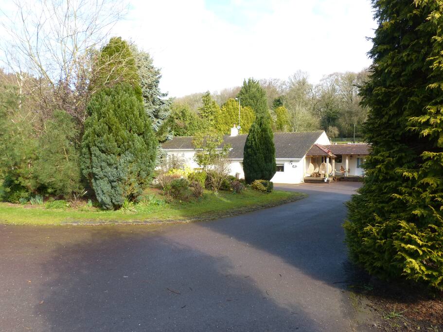 Main house, the view from the main road through the village