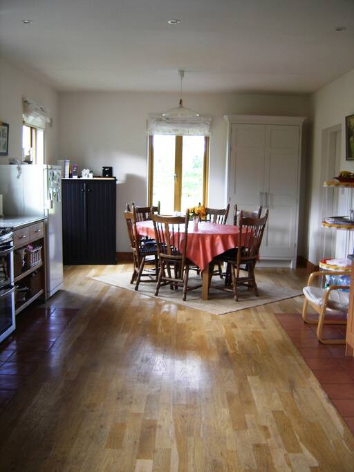 Large Kitchen and Dining Area