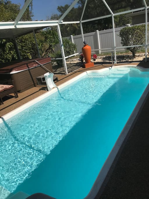 Pool and Hot tub area