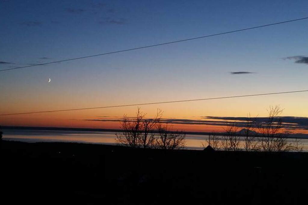 Sunset from the property