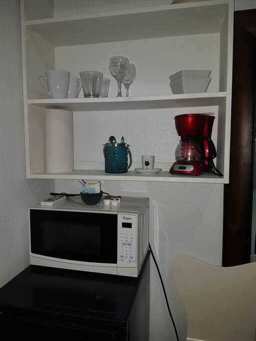microwave coffeemaker refrigerator