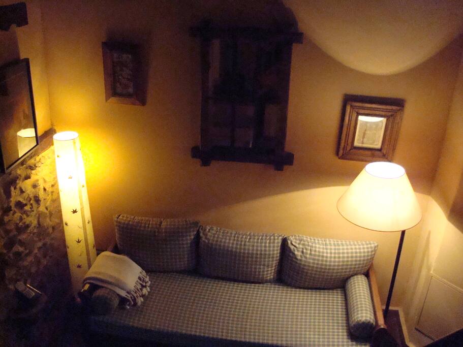 salita con sofá cama