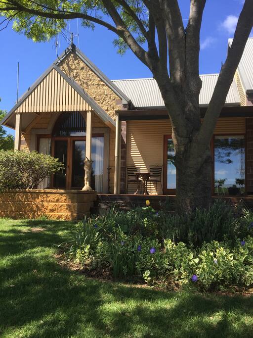 Private wing , deck, stairs , garden and entrance