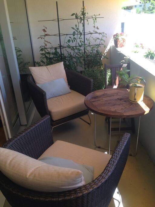 Gemütlichkeit auf dem Balkon