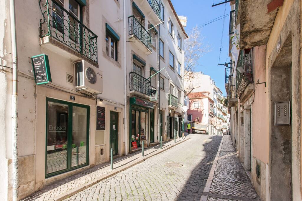 Building and street area
