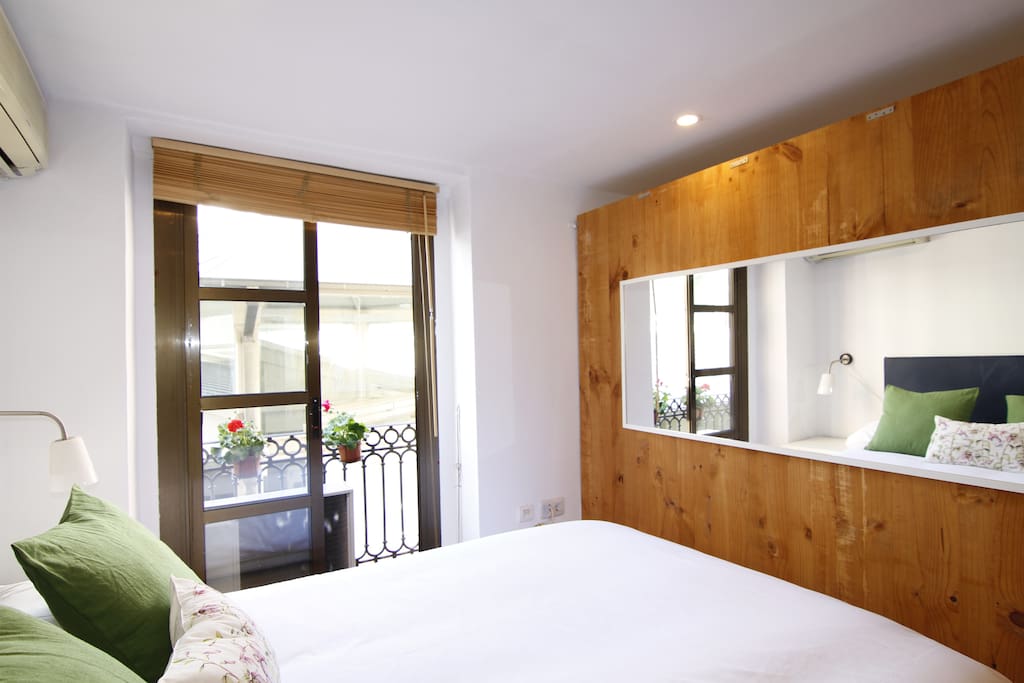 Bedroom with comfy double bed