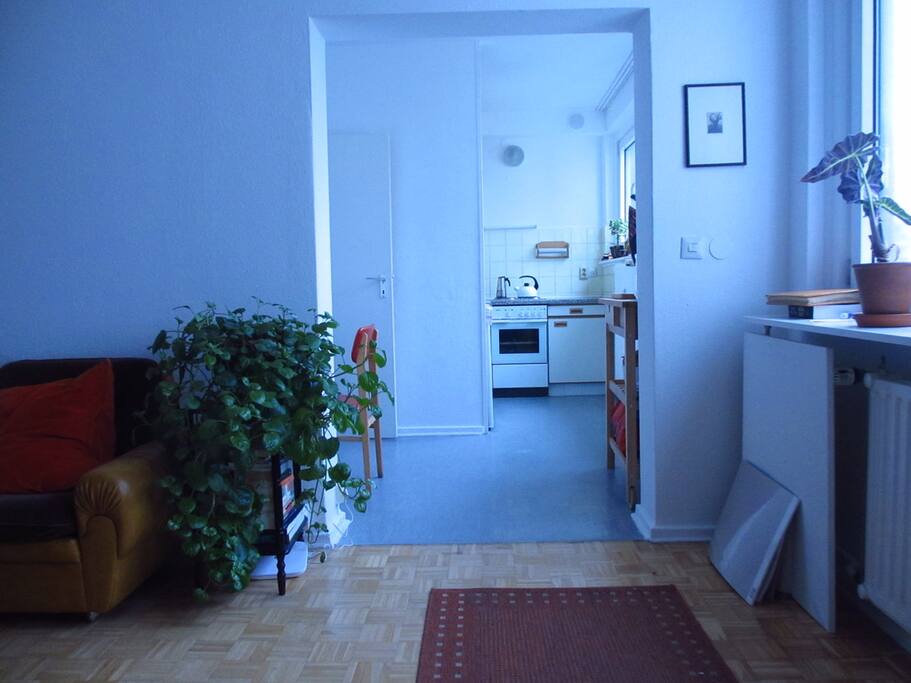Wohnzimmer/Schlafzimmer-Küche