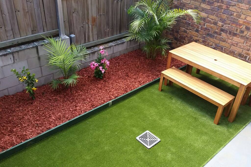 Rear courtyard