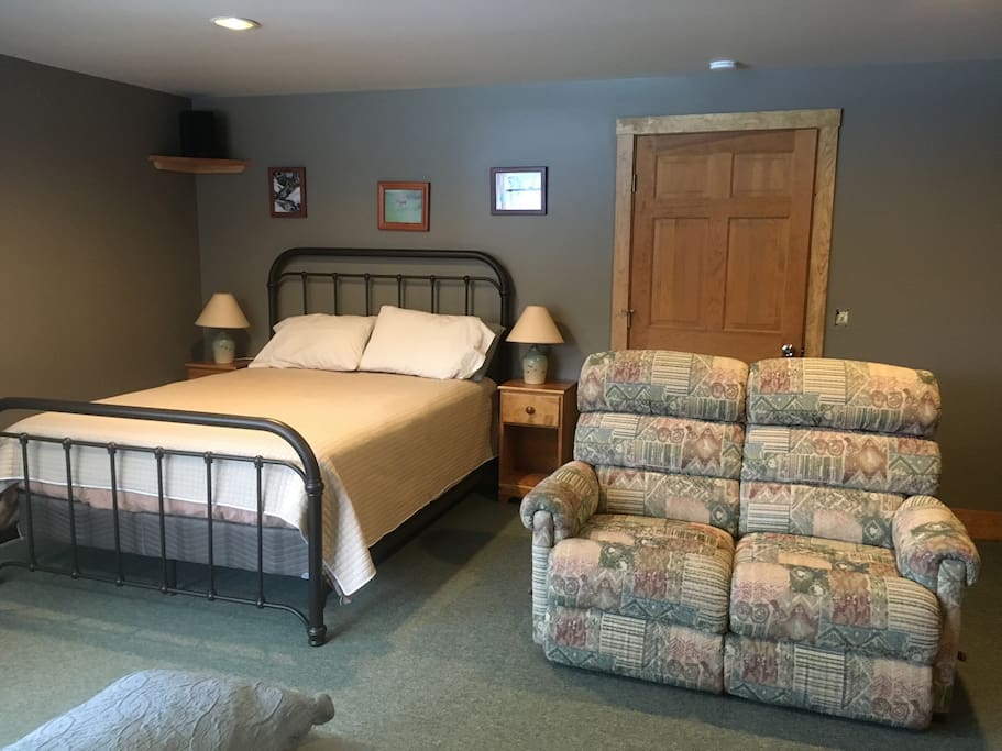 Brand new queen bed.