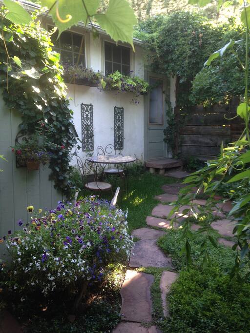 Entrance to the cottage - enchanted garden.