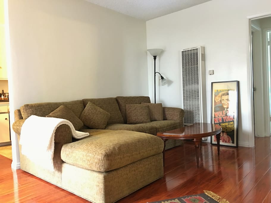 Living Room with very comfortable sectional sofa.
