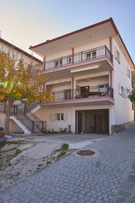 The house is on the first & second floor.