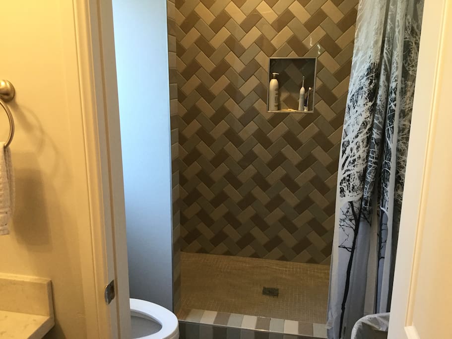 Large master shower