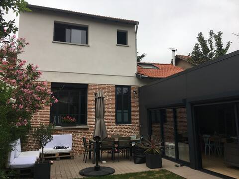 Top Airbnb: Toulouse house with garden in the city center in Minimes / Barrière De Paris / Ponts Jumeaux / La Vache / Raisin / Fondeyre